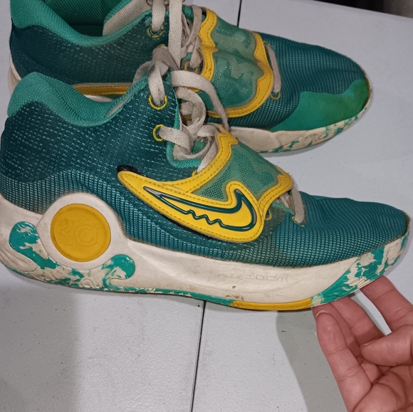 Nike KD Trey 5 X Basketball Shoes Men’s Size 9 Teal/Yellow - Picture 1 of 7